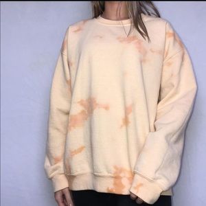 Hand bleached crewneck